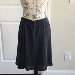 Old Navy charcoal gray knit skirt with liner Elastic waist and drawstring.Sz S
